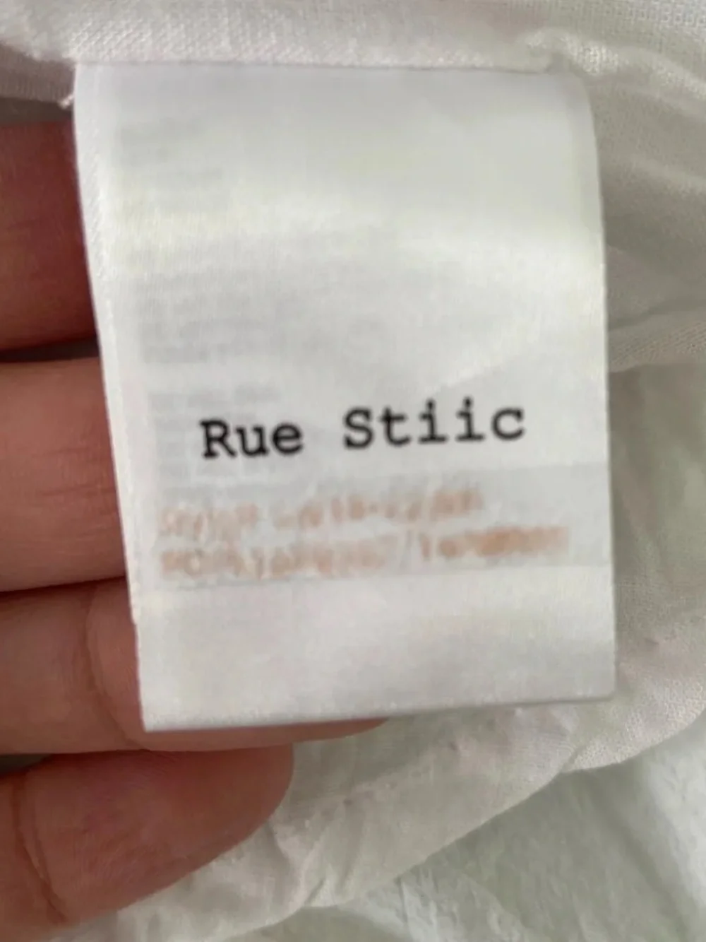 Rue Stiic Clara White Cotton Ruffle High-Low Maxi Dress NWOT Size S
